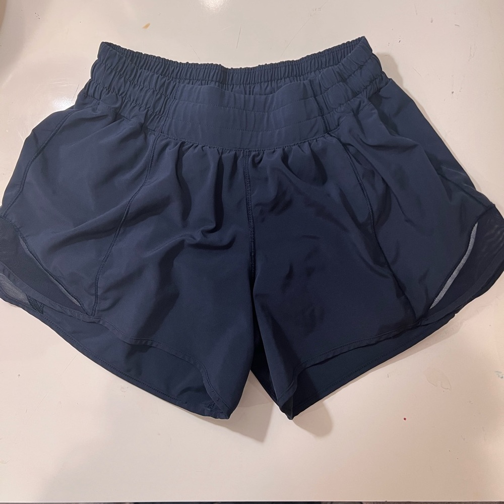 Lululemon Blue Hotty Hot Shorts 4”